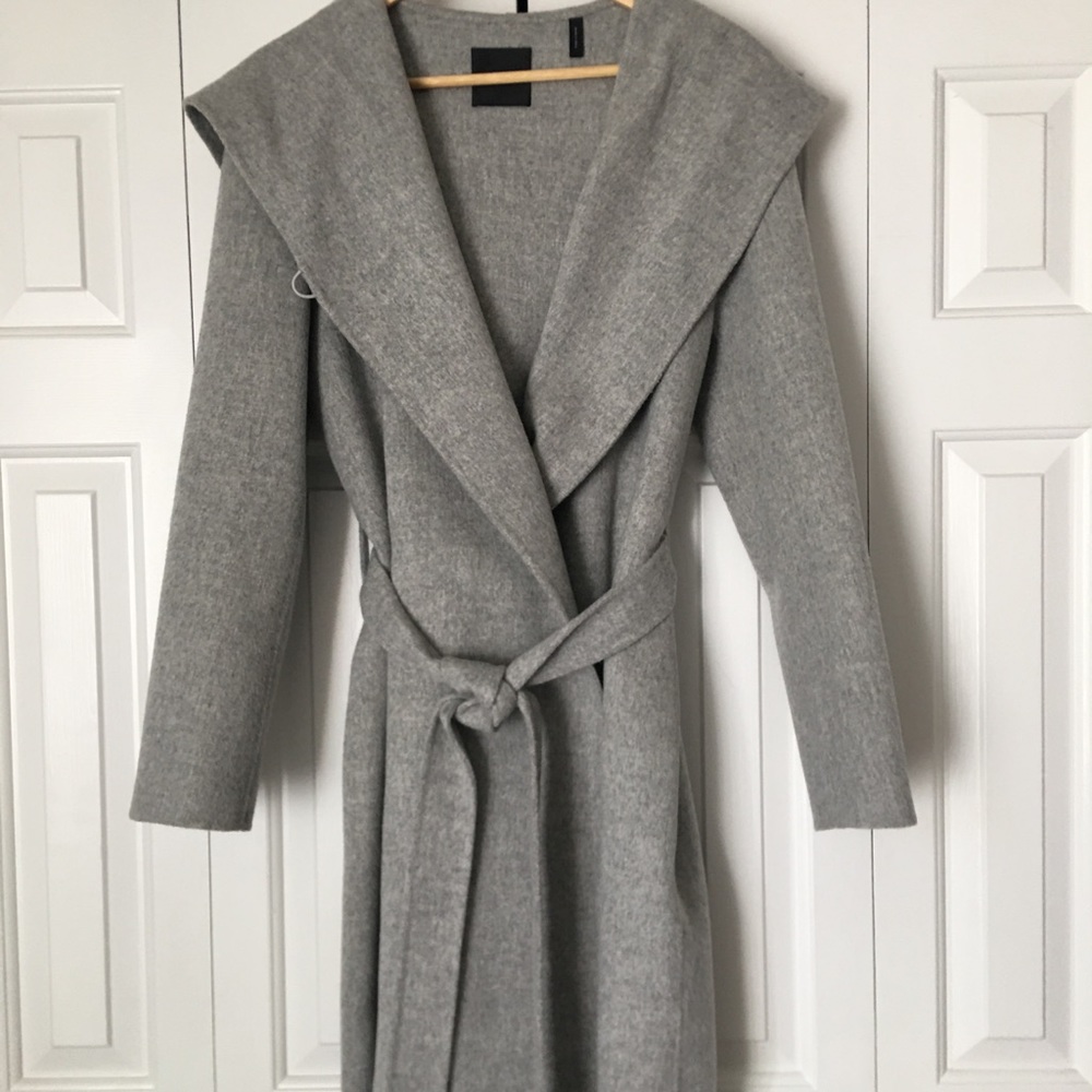 Theory Wool/Cashmere City Coat Winsome Gray - Large